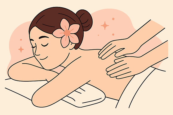 웰빙 여자 꽃 엎드리기 일러스트 베개 한명 상반신 성인 신체부위 반짝임 눕기 뷰티 눈감음 스파 편안함 담요 힐링 아로마 팔 테라피 등마사지 살구색 피로회복 성인여자한명만 국내일러스트 AI파일 식물 1 컬러 침구 모션 사람 마사지 감각 회복 여자한명만 성인여자만 파일형식 벡터