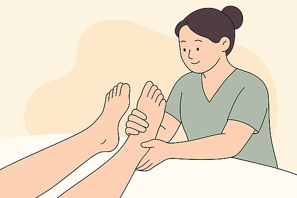 웰빙 여자 일러스트 발 한명 상반신 성인 신체부위 스파 편안함 힐링 아로마 아로마테라피 발마사지 살구색 피로회복 성인여자한명만 국내일러스트 AI파일 1 컬러 사람 마사지 감각 테라피 회복 여자한명만 성인여자만 파일형식 벡터