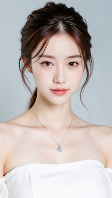 JPG 편집이미지 여자 목걸이 한명 미소 상반신 성인 앞모습 뷰티 흰색 피부관리 뷰티풀 의료성형뷰티 성인여자한명만 편집실사 오프숄더 AI인물포토 AI콘텐츠 1 뷰포인트 컬러 상의 장신구 표정 사람 CG 여자한명만 성인여자만 파일형식 AI포토
