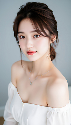 JPG 편집이미지 여자 목걸이 한명 미소 상반신 성인 앞모습 뷰티 흰색 피부관리 뷰티풀 의료성형뷰티 성인여자한명만 편집실사 오프숄더 AI인물포토 AI콘텐츠 1 뷰포인트 컬러 상의 장신구 표정 사람 CG 여자한명만 성인여자만 파일형식 AI포토