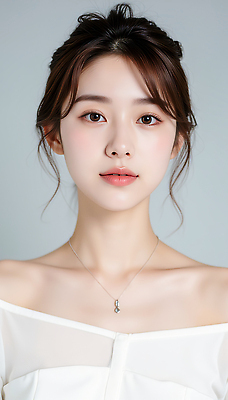 JPG 편집이미지 여자 목걸이 한명 미소 상반신 성인 앞모습 뷰티 흰색 피부관리 뷰티풀 의료성형뷰티 성인여자한명만 편집실사 오프숄더 AI인물포토 AI콘텐츠 1 뷰포인트 컬러 상의 장신구 표정 사람 CG 여자한명만 성인여자만 파일형식 AI포토