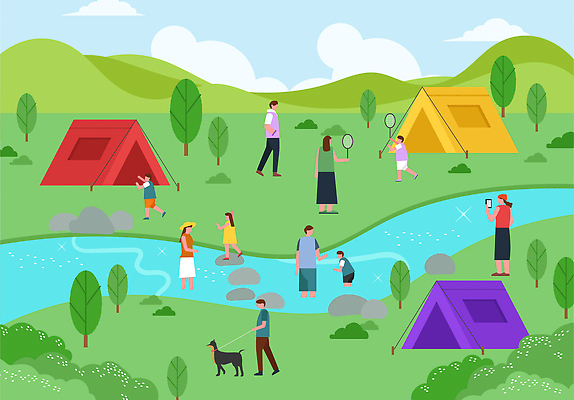 전신 나무 구름 모자 여자 남자 어린이 일러스트 물놀이 하늘 산 텐트 들기 소녀 소년 여러명 성인 여름휴가 스마트폰 강 손들기 계곡 여름풍경 산책 캠핑 돌_바위 잡기 배드민턴라켓 풀 강아지 즐거움 주머니손 배드민턴 돌다리 목줄 국내일러스트 AI파일 자연요소 식물 잡화 감정 다수 모션 놀이 레저 휴가 휴식 캠핑도구 사람 풍경 핸드폰 스마트기기 반려동물 구기 다리_건축물 라켓 개 파일형식 벡터 여름_계절 반려용품