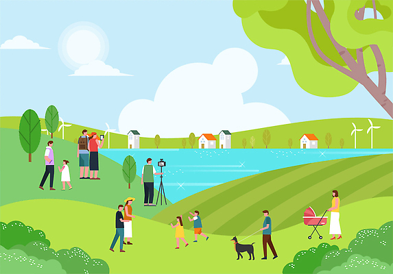 전신 나무 구름 모자 커플 여자 남자 호수 어린이 일러스트 배낭 하늘 주택 소녀 소년 여러명 성인 여름휴가 태양 손들기 걷기 카메라 사진촬영 여름풍경 산책 잡기 풀 당기기 강아지 언덕 즐거움 주머니손 유모차 풍력기 목줄 거치대 국내일러스트 AI파일 자연요소 식물 잡화 감정 다수 가방 관계 모션 휴가 휴식 사람 풍경 건물 전자제품 반려동물 촬영 아기용품 풍력에너지 개 파일형식 벡터 여름_계절 반려용품