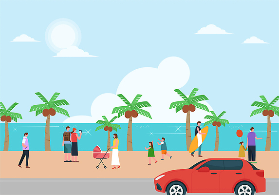 전신 구름 여자 남자 도로 어린이 일러스트 배낭 자동차 하늘 들기 소녀 소년 여러명 성인 해변 여름휴가 스마트폰 야자수 태양 손들기 걷기 손잡기 여름풍경 잡기 서핑보드 당기기 즐거움 주머니손 유모차 풍선 국내일러스트 AI파일 자연요소 나무 감정 길 육상교통 바다 다수 가방 교통시설 모션 휴가 사람 풍경 핸드폰 스마트기기 아기용품 보드_스포츠 파일형식 벡터 여름_계절