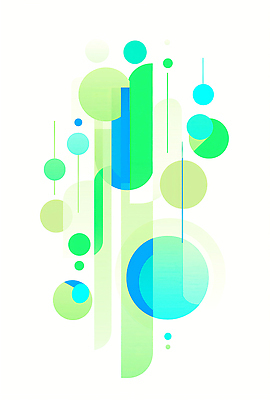 JPG 디자인 백그라운드 곡선 일러스트 추상 사람없음 원형 겹침 구성 민트색 국내일러스트 AI일러스트 AI콘텐츠 도형 선 컬러 무늬 파일형식