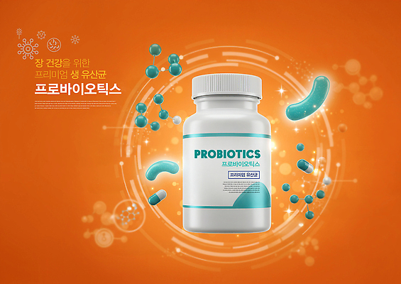 PSD 편집이미지 과학 건강 사람없음 반짝임 알약 주황색 바이러스 장 약병 과민성대장증후군 유산균 매크로바이오틱 이미지편집 컬러 모션 약 질병 식습관 병_담는 파일형식