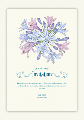 PSD 템플릿 꽃 잎 수채화 사람없음 노란색 초대장 이미지템플릿 아가판서스 카드프레임 식물 컬러 카드_감사 프레임 파일형식