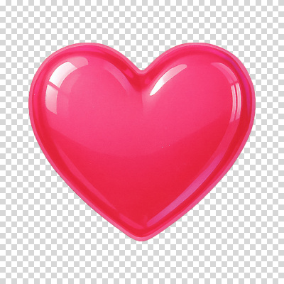 편집이미지 분홍색 누끼 사람없음 3D 하트 입체 광택 PNG 엘리먼트 편집소스 모양 컬러 디지털합성 파일형식
