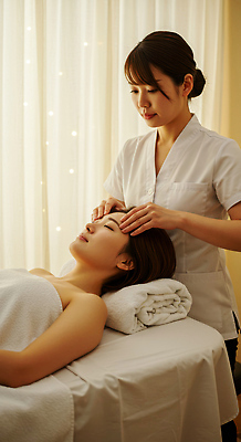 JPG 편집이미지 여자 조명 실내 성인 두명 수건 눕기 노란색 눈감음 스파 침대 마사지 커튼 피부관리 보케 피부관리사 의료성형뷰티 성인여자만 편집실사 AI인물포토 AI콘텐츠 직업 컬러 가구 모션 사람 내부 위생용품 뷰티 CG 여자만 성인만 파일형식 AI포토