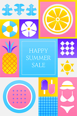 모자 포스터 패턴 일러스트 여름꽃 단면 수박 이벤트 사람없음 그래픽 여름 비키니 컬러풀 세일 사각형 레몬 파인애플 격자 튜브 막대아이스크림 몬스테라 국내일러스트 AI파일 도형 식물 잡화 계절 수영복 꽃 컬러 무늬 과일 아이스크림 열대과일 파일형식 벡터 여름_계절