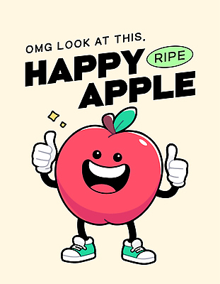 행복 잎 일러스트 미소 사람없음 빨간색 반짝임 사과 과일캐릭터 따봉 사과캐릭터 연노랑색 일러캐릭터 AI파일 식물 캐릭터 감정 컬러 과일 모션 표정 노란색 최고 파일형식 벡터