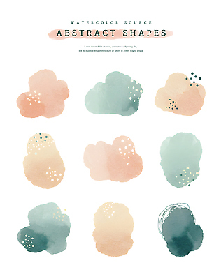 PSD 일러스트 추상 수채화 사람없음 점 오브젝트 국내일러스트 무늬 파일형식