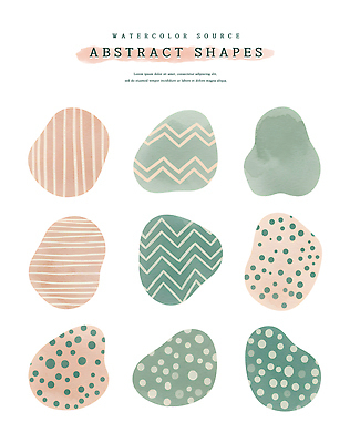 PSD 무늬 일러스트 추상 수채화 사람없음 점 오브젝트 직선 지그재그 국내일러스트 선 파일형식