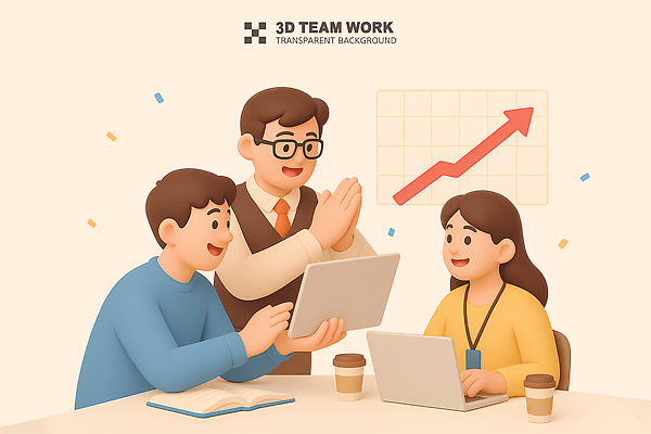 PSD 편집이미지 여자 남자 화살표 비즈니스 성공 협력 함께함 미소 상반신 성인 책 세명 노트북 태블릿 3D 비즈니스맨 비즈니스우먼 상승 꽃가루 손모으기 사원증 연분홍색 테이크아웃컵 성인만 안경낌 편집3D 안경 분홍색 컨셉 표정 사람 손짓 컵 전자제품 스마트기기 직장인 가루 디지털합성 파일형식