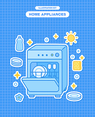 접시 꽃 스티커 와인잔 일러스트 사람없음 파란색 반짝임 태양 오브젝트 물거품 격자 수세미 식기세척기 엘리먼트 주방세제 국내일러스트 AI파일 자연요소 식물 식기 컬러 무늬 술잔 모션 거품 가전제품 세제 파일형식 벡터