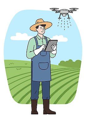 전신 PSD 구름 남자 장갑 밭 일러스트 하늘 작업복 한명 미소 성인 태블릿 앞치마 풀 농부 밀짚모자 농약치기 드론 원격조종 성인남자한명만 국내일러스트 자연요소 식물 직업 모자_잡화 1 잡화 옷 농업 표정 사람 전자제품 스마트기기 남자한명만 성인남자만 파일형식