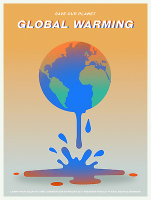 포스터 지구 일러스트 사람없음 자연보호 주황색 흐름 환경오염 환경보전 지구온난화 그라데이션 국내일러스트 AI파일 녹이기 컬러 컨셉 모션 자연 보호 사회이슈 기후변화 파일형식 벡터