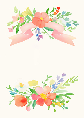 JPG 리본 잎 일러스트 사람없음 컬러풀 꽃프레임 카피스페이스 국내일러스트 AI일러스트 AI콘텐츠 식물 꽃 컬러 프레임 공백 파일형식