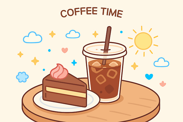 접시 일러스트 티타임 빨대 사람없음 반짝임 갈색 하트 조각케이크 초코케이크 구름모양 각얼음 나무탁자 아이스아메리카노 테이크아웃컵 해모양 국내일러스트 AI파일 모양 식기 컬러 모션 탁자 휴식 컵 케이크 얼음 아메리카노 아이스커피 파일형식 벡터 구름_자연