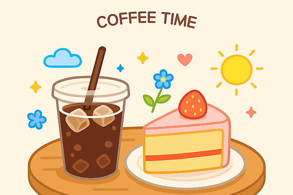 접시 꽃 일러스트 티타임 빨대 사람없음 반짝임 갈색 하트 조각케이크 구름모양 각얼음 나무탁자 딸기케이크 아이스아메리카노 테이크아웃컵 해모양 국내일러스트 AI파일 모양 식물 식기 컬러 모션 탁자 딸기 휴식 컵 케이크 얼음 아메리카노 아이스커피 파일형식 벡터 구름_자연