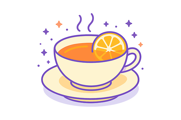 오렌지 일러스트 티타임 사람없음 반짝임 주황색 차 수증기 찻잔 컵받침 슬라이스 국내일러스트 AI파일 음료 컬러 과일 모션 휴식 잔 받침대 파일형식 벡터