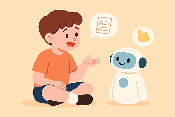 전신 남자 행복 어린이 말풍선 일러스트 한명 소년 손들기 도움 로봇 상담 가부좌 시험지 A 따봉 베이지색 칭찬 소년한명만 정신건강 AI_인공지능 국내일러스트 AI파일 1 알파벳 감정 컬러 컨셉 모션 건강 사람 앉기 최고 남자한명만 소년만 파일형식 벡터