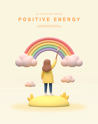 전신 PSD 구름 편집이미지 여자 어린이 무지개 한명 들기 소녀 뒷모습 노란색 3D 에너지 붓 색칠 그리기 긍정 동산 긍정적 소녀한명만 편집3D 자연요소 1 감정 뷰포인트 컬러 컨셉 모션 사람 디지털합성 여자한명만 소녀만 파일형식
