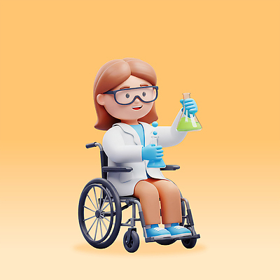 전신 PSD 편집이미지 여자 함께함 3D캐릭터 직업캐릭터 실험 한명 미소 들기 앉기 성인 3D 주황색 실험복 장애인 과학자 휠체어 삼각플라스크 보안경 성인여자한명만 장애인취업 장애인복지 편집3D 직업 캐릭터 1 컬러 과학 컨셉 비즈니스 모션 표정 사람 가운 안전장비 복지 플라스크 디지털합성 장애 학자 여자한명만 성인여자만 파일형식