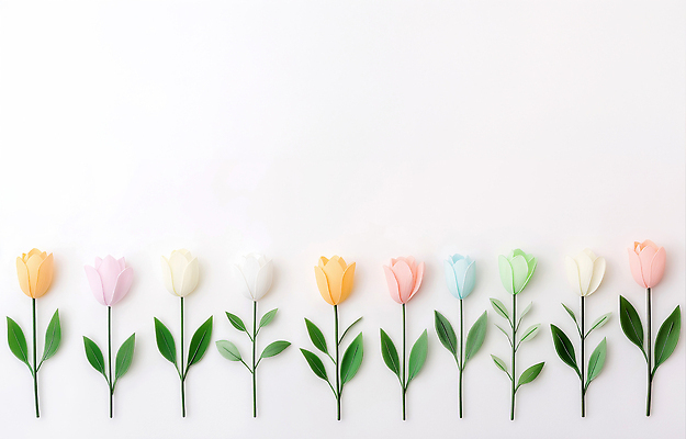 JPG 편집이미지 백그라운드 잎 봄꽃 사람없음 봄풍경 튤립 카피스페이스 편집실사 AI포토 AI콘텐츠 식물 꽃 풍경 봄 공백 CG 파일형식