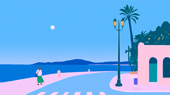 JPG 전신 나무 여자 분홍색 가로등 가방 일러스트 밤하늘 산 한명 성인 해변 건물 파란색 여름휴가 여름풍경 보름달 풀 횡단보도 휴양지 감성 여름밤 성인여자만 국내일러스트 AI일러스트 AI콘텐츠 식물 1 건축물 잡화 공공시설 바다 컬러 컨셉 하늘 휴가 사람 풍경 여름 장소 달 보행로 야간 여자만 성인만 파일형식 여름_계절