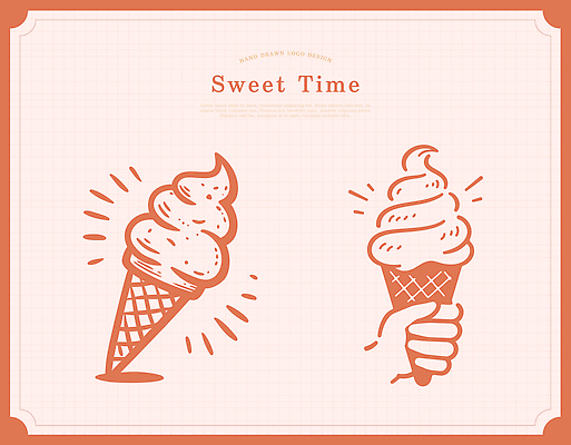 손 분홍색 라인일러스트 일러스트 디저트 신체부위 잡기 달콤 심볼 라인아트 콘아이스크림 국내일러스트 AI파일 선 음식 컬러 모션 아이스크림 사람 맛 파일형식 벡터