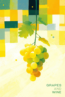 PSD 일러스트 사람없음 노란색 와인 포도잎 국내일러스트 컬러 잎 포도 주류 파일형식