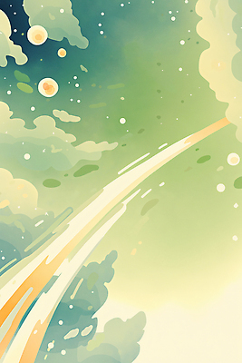 JPG 구름 백그라운드 일러스트 수채화 사람없음 빛 우주 행성 청록색 감성 몽환 국내일러스트 AI일러스트 AI콘텐츠 자연요소 컬러 컨셉 파일형식