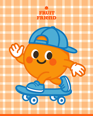 무료이미지 장갑 오렌지 일러스트 취미 사람없음 귀여움 주황색 스케이트보드 격자 손인사 활기 오렌지캐릭터 키치 일러캐릭터 AI파일 캐릭터 잡화 컬러 컨셉 무늬 과일 인사 보드_스포츠 파일형식 벡터 무료콘텐츠