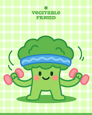 일러스트 들기 사람없음 초록색 운동 귀여움 힘 아령 머리띠 브로콜리 격자 브로콜리캐릭터 키치 일러캐릭터 AI파일 캐릭터 컬러 컨셉 무늬 채소 장신구 모션 건강 파일형식 벡터