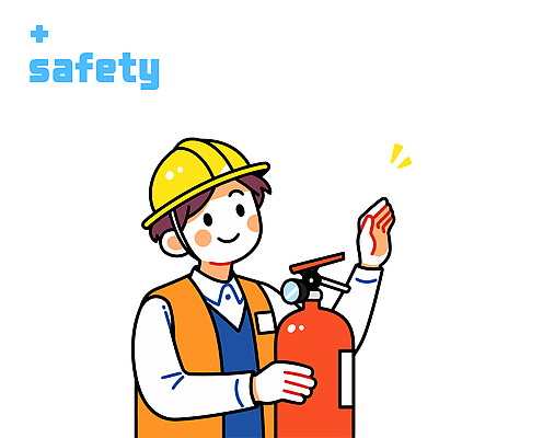 남자 일러스트 노동자 작업복 한명 미소 들기 상반신 성인 손들기 안전모 안전교육 소화기 예방교육 성인남자한명만 국내일러스트 AI파일 직업 1 옷 교육 모션 표정 안전 사람 헬멧 안전장비 소방 남자한명만 성인남자만 파일형식 벡터