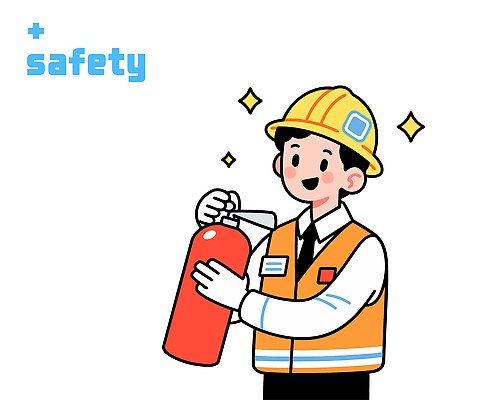 남자 일러스트 노동자 작업복 한명 미소 들기 상반신 성인 반짝임 안전모 안전교육 소화기 예방교육 성인남자한명만 국내일러스트 AI파일 직업 1 옷 교육 모션 표정 안전 사람 헬멧 안전장비 소방 남자한명만 성인남자만 파일형식 벡터