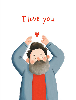 JPG 남자 일러스트 수염 사랑 한명 상반신 성인 손들기 눈감음 하트 성인남자한명만 국내일러스트 일러캐릭터 AI일러스트 AI콘텐츠 모양 캐릭터 1 감정 모션 사람 남자한명만 성인남자만 파일형식