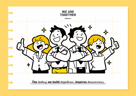 여자 남자 일러스트 협력 함께함 미소 정장 여러명 상반신 성인 반짝임 노란색 팔짱 비즈니스맨 비즈니스우먼 스프링노트 따봉 스프링수첩 성인만 국내일러스트 AI파일 옷 컬러 다수 컨셉 비즈니스 모션 표정 사람 다이어리 공책 최고 직장인 파일형식 벡터