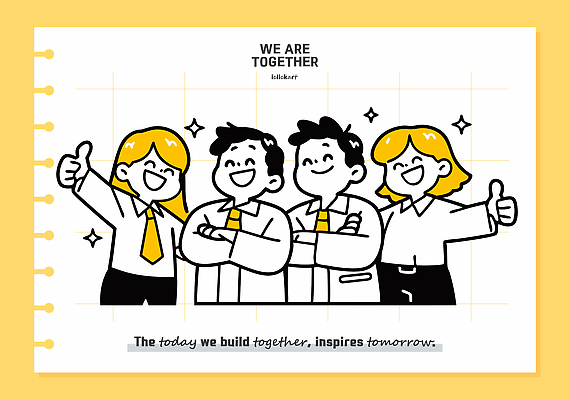 여자 남자 일러스트 협력 함께함 미소 정장 여러명 상반신 성인 반짝임 노란색 팔짱 비즈니스맨 비즈니스우먼 스프링노트 따봉 스프링수첩 성인만 국내일러스트 AI파일 옷 컬러 다수 컨셉 비즈니스 모션 표정 사람 다이어리 공책 최고 직장인 파일형식 벡터