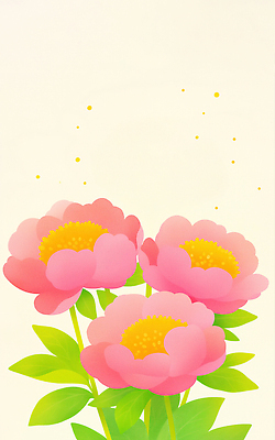 JPG 잎 꽃백그라운드 일러스트 자연 사람없음 작약 국내일러스트 AI일러스트 AI콘텐츠 식물 꽃 백그라운드 생태계 파일형식