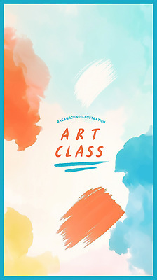 PSD 일러스트 붓터치 수채화 사람없음 파란색 혼합 미술교육 다홍색 국내일러스트 교육 컬러 미술 파일형식