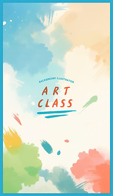PSD 일러스트 붓터치 수채화 사람없음 파란색 혼합 미술교육 다홍색 국내일러스트 교육 컬러 미술 파일형식