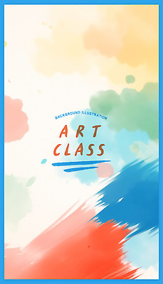 PSD 일러스트 붓터치 수채화 사람없음 파란색 혼합 미술교육 다홍색 국내일러스트 교육 컬러 미술 파일형식