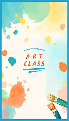 PSD 일러스트 붓터치 수채화 사람없음 파란색 붓 혼합 미술교육 다홍색 국내일러스트 교육 컬러 미술 파일형식