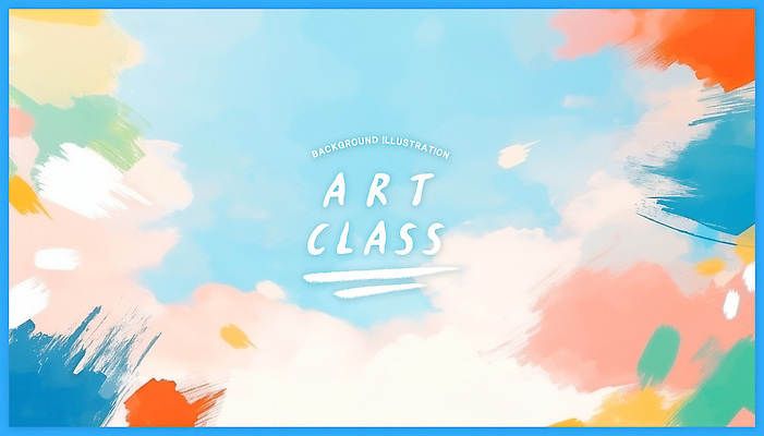 PSD 일러스트 붓터치 수채화 사람없음 파란색 혼합 미술교육 다홍색 국내일러스트 교육 컬러 미술 파일형식