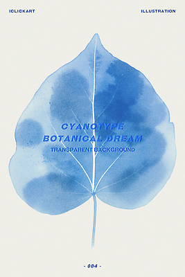 PSD 일러스트 나뭇잎 수채화 사람없음 파란색 번짐 보테니컬아트 국내일러스트 컬러 잎 파일형식 효과