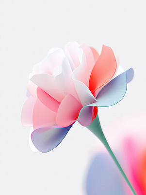 JPG 편집이미지 분홍색 추상 사람없음 흰색 카네이션 편집실사 AI컴퓨터그래픽 AI콘텐츠 꽃 컬러 무늬 CG 파일형식