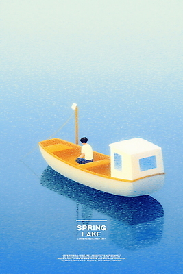 PSD 남자 호수 일러스트 자연 한명 앉기 성인 반사 선박 성인남자한명만 국내일러스트 1 수상교통 모션 사람 생태계 남자한명만 성인남자만 파일형식