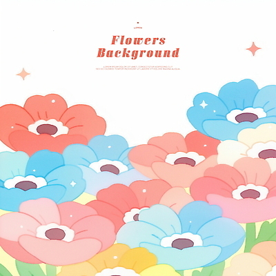 PSD 꽃 잎 일러스트 사람없음 반짝임 카피스페이스 국내일러스트 식물 모션 공백 파일형식